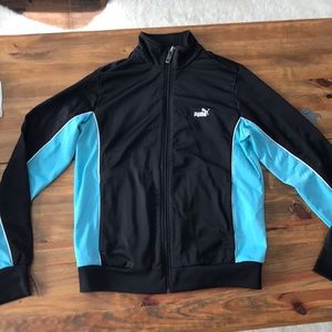 ❤️Puma Blue and Teal Track Jacket Size M Full zip